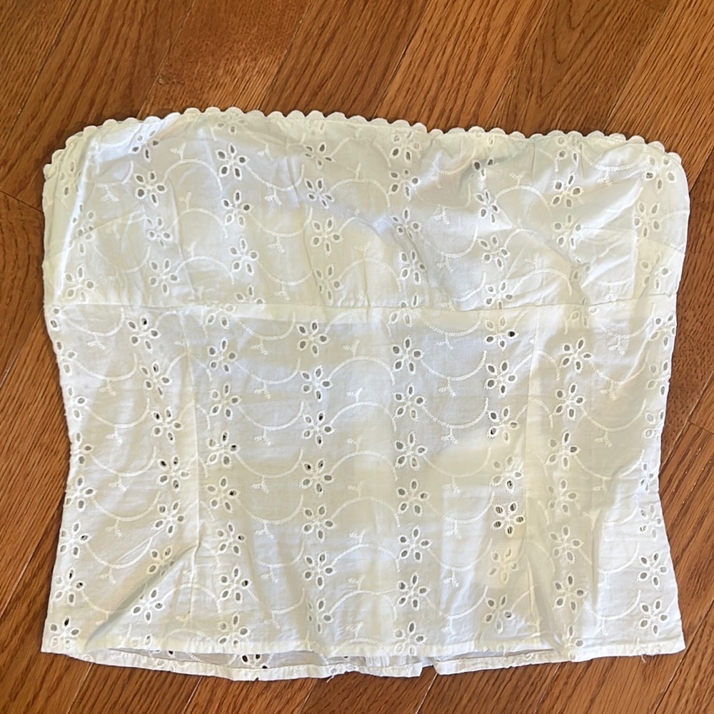 NWT Princess Polly White Crop Top Size 4